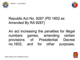 ra 9287 tagalog|Republic Act 9287: Penalties Against Illegal Numbers Game.